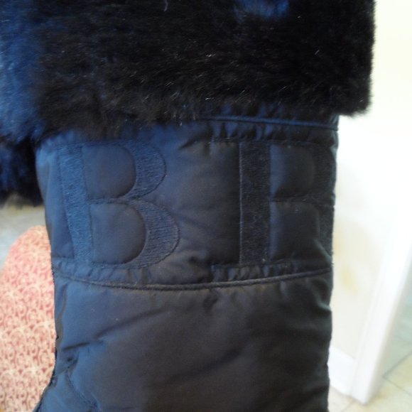 Burberry Black Leather/Nylon Zip Weather/Snow Boots Size 37 - Picture 13 of 16